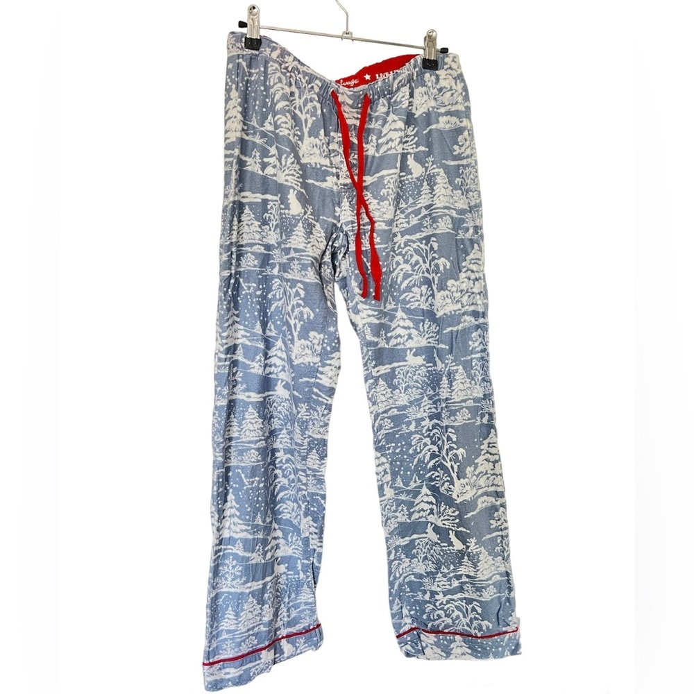 Winter pajamas size S pj salvage blue and white - like new - women’s